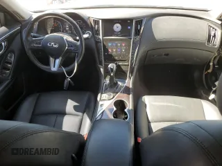 2019 Infiniti Q50 Luxe with VIN JN1EV7ARXKM558286, listed as a Copart auction lot 47453495 with 95,086 mi miles and Salvage Title. Bid and sale history available at carsss.com. Image 8.