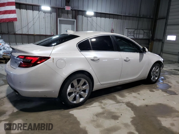 2016 Buick Regal Premium II with VIN 2G4GT5GX9G9126178, listed as a Copart auction lot 46190405 with 87,437 mi miles and Salvage title. Bid and sale history available at DreamBid. Image 3.