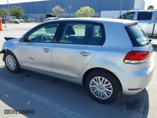 2013 Volkswagen Golf w/Conv & Sunroof with VIN WVWDB7AJXDW129829, listed as a IAAI auction lot 41955844 with 34,407 mi miles. Bid and sale history available at carsss.com. Image 3.