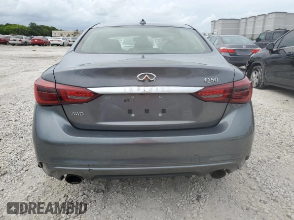 2019 Infiniti Q50 Luxe с VIN JN1EV7ARXKM552889, выставлен на аукционе Copart как лот 60649415 с пробегом 58 128 миль миль и Списание • Salvage title. История ставок и продаж доступна на DreamBid. Изображение 6.