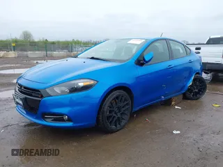 2015 Dodge Dart SXT with VIN 1C3CDFBB4FD300715, listed as a IAAI auction lot 41954302 with 78,750 mi miles. Bid and sale history available at carsss.com. Image 2.