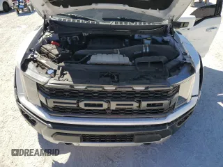 2023 Ford F-150 Raptor with VIN 1FTFW1RG1PFB24123, listed as a Copart auction lot 49594495 with 24,175 mi miles and Salvage Title. Bid and sale history available at DreamBid. Image 12.