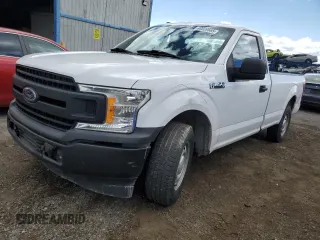 2018 Ford F-150 XL with VIN 1FTMF1C5XJKD81584, listed as a Copart auction lot 48009665 with 96,612 mi miles and Salvage title. Bid and sale history available at DreamBid. Image 1.