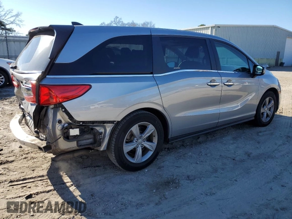 2020 Honda Odyssey EX-L with VIN 5FNRL6H73LB056720, listed as a Copart auction lot 87205024 with 60,219 mi miles and Salvage Title. Bid and sale history available at carsss.com. Image 3.