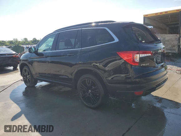 2021 Honda Pilot Special Edition with VIN 5FNYF6H21MB024227, listed as a Copart auction lot 58386055 with 27,371 mi miles and Salvage title. Bid and sale history available at DreamBid. Image 2.