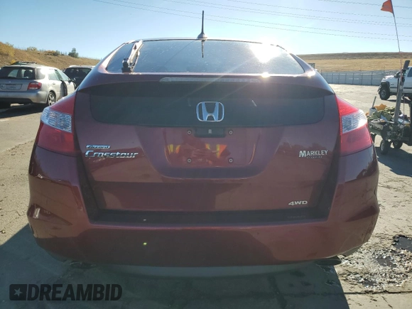 2010 Honda Accord Crosstour EX-L with VIN 5J6TF2H54AL015408, listed as a Copart auction lot 76682974 with 128,360 mi miles and Salvage Title. Bid and sale history available at carsss.com. Image 6.