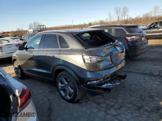 2018 Audi Q3 Premium Plus with VIN WA1JCCFS5JR002307, listed as a Copart auction lot 45328785 with 82,620 mi miles and Salvage Title. Bid and sale history available at carsss.com. Image 2.