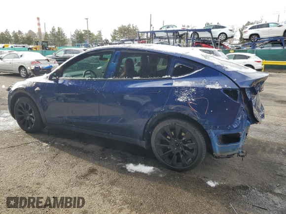2020 Tesla Model Y Long Range z VIN 5YJYGDEE8LF029553, wystawiony jako Copart lot #51010665 z przebiegiem 42 877 mil mil oraz Szkoda całkowita • Salvage title. Historia ofert i sprzedaży dostępna na DreamBid. Obrazek 2.