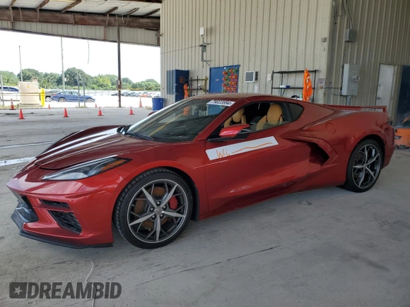 2021 Chevrolet Corvette 3LT with VIN 1G1YC2D43M5124610, listed as a Copart auction lot 79023594 with 0 mi miles and Salvage Title. Bid and sale history available at carsss.com. Image 1.