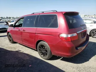 2005 Honda Odyssey Touring z VIN 5FNRL38865B002984, wystawiony jako Copart lot #55175255 z przebiegiem 99 393 mil mil oraz Szkoda całkowita • Salvage title. Historia ofert i sprzedaży dostępna na DreamBid. Obrazek 2.