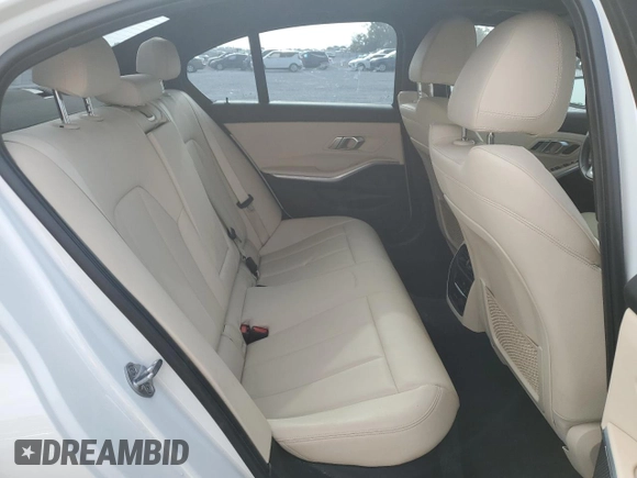 2020 BMW 3 Series 330i with VIN WBA5R1C0XLFH39262, listed as a Copart auction lot 57398585 with 55,456 mi miles and Salvage title. Bid and sale history available at DreamBid. Image 10.