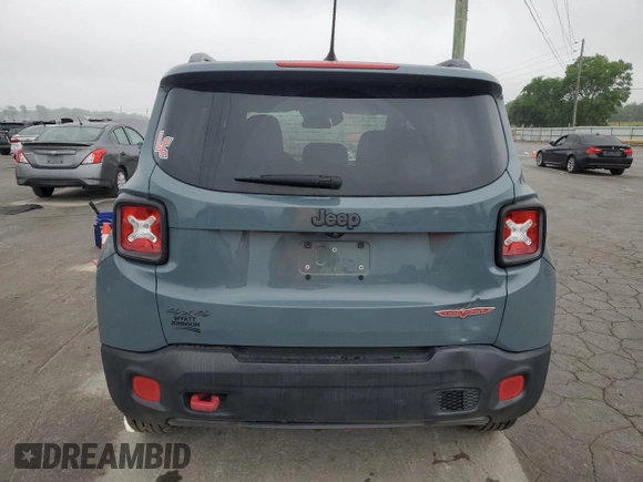 2015 Jeep Renegade Trailhawk with VIN ZACCJBCT8FPC18217, listed as a Copart auction lot 56537685 with 101,489 mi miles and Clean title. Bid and sale history available at DreamBid. Image 6.