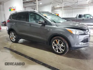 2015 Ford Escape Titanium with VIN 1FMCU9J93FUC86300, listed as a Copart auction lot 60852895 with 156,296 mi miles and Salvage title. Bid and sale history available at DreamBid. Image 4.
