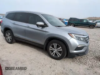 2018 Honda Pilot EX-L with VIN 5FNYF6H57JB071851, listed as a Copart auction lot 50765215 with 55,420 mi miles and Salvage Title. Bid and sale history available at carsss.com. Image 4.