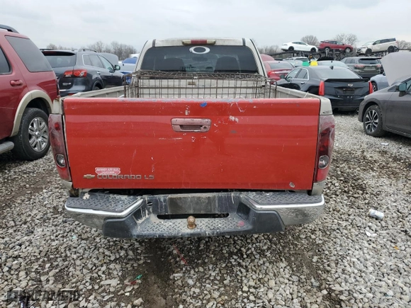 2005 Chevrolet Colorado LS ZQ8 with VIN 1GCCS196958128699, listed as a Copart auction lot 85555384 with 0 mi miles and Clean Title. Bid and sale history available at carsss.com. Image 6.