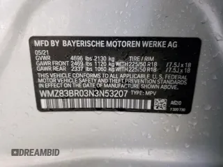 2022 MINI Countryman Cooper S z VIN WMZ83BR03N3N53207, wystawiony jako Copart lot #42123954 z przebiegiem Nie podano mil oraz Nie do naprawy • Non repairable. Historia ofert i sprzedaży dostępna na DreamBid. Obrazek 13.