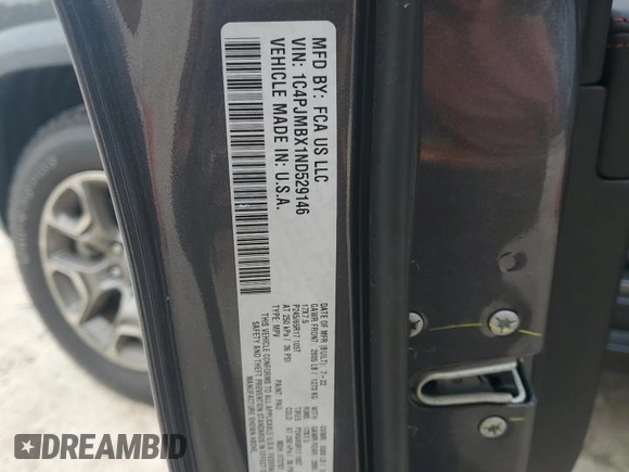 2022 Jeep Cherokee Trailhawk с VIN 1C4PJMBX1ND529146, выставлен на аукционе Copart как лот 56237365 с пробегом 26 718 миль миль и Списание • Salvage title. История ставок и продаж доступна на DreamBid. Изображение 13.