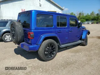 2020 Jeep Wrangler Unlimited Sahara with VIN 1C4HJXEN0LW318599, listed as a Copart auction lot 53258355 with 68,131 mi miles and Salvage title. Bid and sale history available at DreamBid. Image 3.