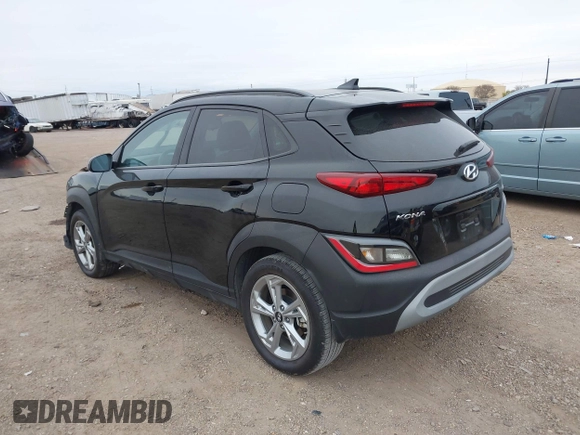2023 Hyundai Kona SEL with VIN KM8K6CAB1PU045312, listed as a IAAI auction lot 41298596 with 7,767 mi miles. Bid and sale history available at carsss.com. Image 3.