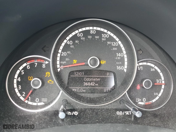 2016 Volkswagen Beetle Coupe 1.8T Wolfsburg Edition with VIN 3VWF17AT4GM603224, listed as a Copart auction lot 47595075 with 36,042 mi miles and Salvage Title. Bid and sale history available at carsss.com. Image 9.