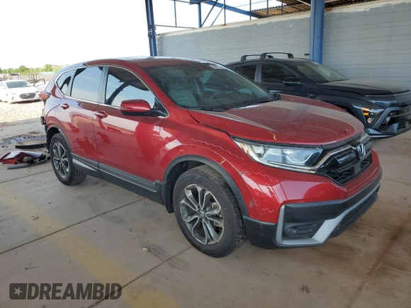 2020 Honda CR-V EX with VIN 5J6RW1H59LA006982, listed as a Copart auction lot 64681805 with 62,168 mi miles and Salvage title. Bid and sale history available at DreamBid. Image 4.