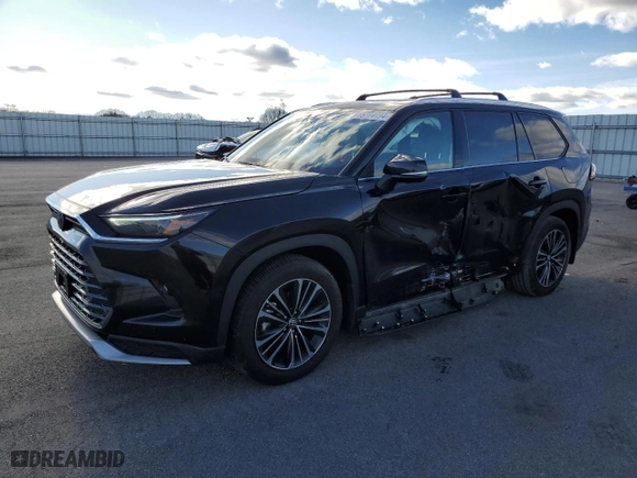 2024 Toyota Grand Highlander Hybrid MAX Limited with VIN 5TDADAB51RS002261, listed as a Copart auction lot 85764494 with 24,598 mi miles and Salvage Title. Bid and sale history available at carsss.com. Image 1.