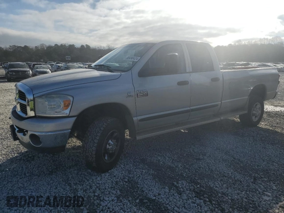 2007 Dodge Ram 2500 SLT with VIN 3D7KS28A87G823962, listed as a Copart auction lot 85490424 with 136,105 mi miles and Salvage Title. Bid and sale history available at carsss.com. Image 1.