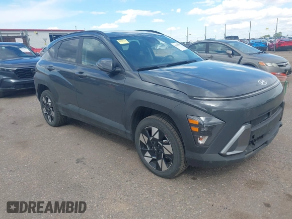 2024 Hyundai Kona SEL with VIN KM8HBCAB2RU118633, listed as a IAAI auction lot 42168891 with 37,432 mi miles and . Bid and sale history available at carsss.com. Image 1.