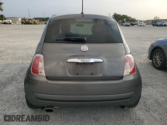 2012 FIAT 500 Pop with VIN 3C3CFFAR5CT384154, listed as a Copart auction lot 58067575 with 98,306 mi miles and Salvage title. Bid and sale history available at DreamBid. Image 6.