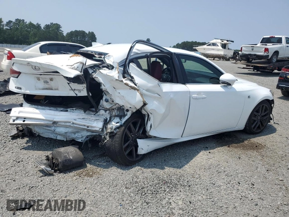 2017 Lexus IS 200t with VIN JTHBA1D22H5056977, listed as a Copart auction lot 58803545 with 77,094 mi miles and Salvage title. Bid and sale history available at DreamBid. Image 3.