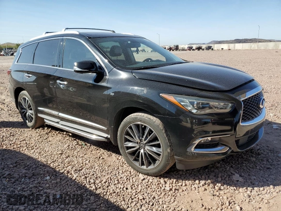 2017 Infiniti QX60 with VIN 5N1DL0MN6HC529148, listed as a Copart auction lot 45733505 with 105,000 mi miles and Salvage Title. Bid and sale history available at DreamBid. Image 4.