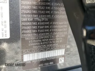 2019 Land Rover Range Rover z VIN SALGS5RE9KA520188, wystawiony jako Copart lot #88314315 z przebiegiem 34 792 mil mil oraz Szkoda całkowita • Salvage title. Historia ofert i sprzedaży dostępna na DreamBid. Obrazek 13.