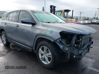 2019 GMC Terrain SLE with VIN 3GKALMEV9KL147404, listed as a IAAI auction lot 41763462 with 64,530 mi miles. Bid and sale history available at carsss.com. Image 1.