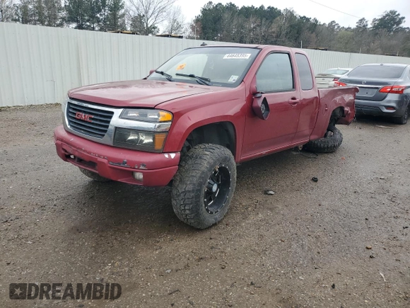 2005 GMC Canyon SLE Z71 with VIN 1GTDT196958121737, listed as a Copart auction lot 44645395 with 187,622 mi miles and Salvage Title. Bid and sale history available at carsss.com. Image 1.