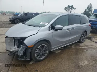 2024 Honda Odyssey Elite with VIN 5FNRL6H94RB023686, listed as a Copart auction lot 59622605 with 12,671 mi miles and Clean title. Bid and sale history available at DreamBid. Image 1.