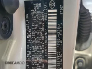 2017 Toyota Camry XLE with VIN 4T1BF1FK1HU647657, listed as a Copart auction lot 51617865 with 164,746 mi miles and Salvage title. Bid and sale history available at DreamBid. Image 12.