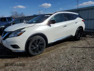 2017 Nissan Murano SL with VIN 5N1AZ2MH8HN189108, listed as a Copart auction lot 50389875 with 143,607 mi miles and Salvage Title. Bid and sale history available at carsss.com. Image 1.