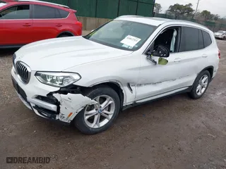 2020 BMW X3 xDrive30i with VIN 5UXTY5C02LLT32649, listed as a IAAI auction lot 41812713 with 50,010 mi miles. Bid and sale history available at carsss.com. Image 2.