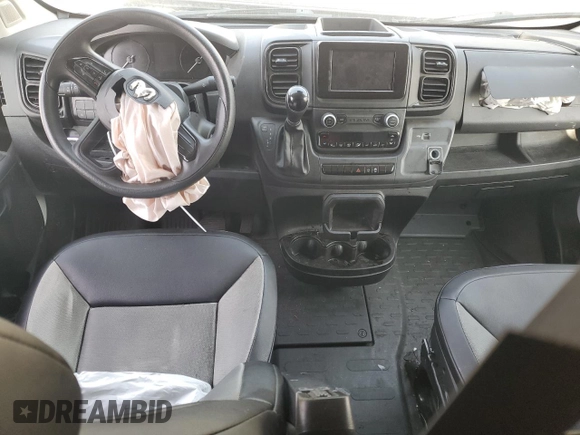 2023 Ram ProMaster Cargo with VIN 3C6LRVNG5PE500427, listed as a Copart auction lot 69669214 with Not Provided miles and Salvage Title. Bid and sale history available at DreamBid. Image 8.