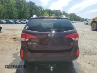 2015 Kia Sorento LX with VIN 5XYKTDA72FG650390, listed as a Copart auction lot 53330725 with 124,943 mi miles and Salvage Title. Bid and sale history available at carsss.com. Image 6.