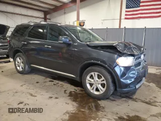 2013 Dodge Durango Crew with VIN 1C4RDJDG2DC663518, listed as a Copart auction lot 62736515 with 226,720 mi miles and Salvage title. Bid and sale history available at DreamBid. Image 4.