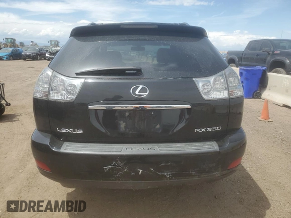 2008 Lexus RX 350 with VIN 2T2HK31UX8C065466, listed as a Copart auction lot 55333655 with Not Provided miles and Salvage Title. Bid and sale history available at DreamBid. Image 6.