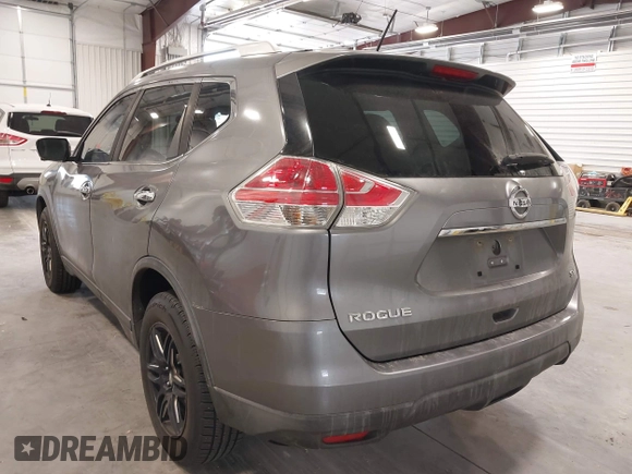 2016 Nissan Rogue SV with VIN KNMAT2MT6GP723090, listed as a IAAI auction lot 41996043 with 170,843 mi miles and . Bid and sale history available at DreamBid. Image 3.