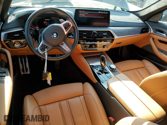 2022 BMW 5 Series M550i xDrive z VIN WBA13BK03NCK95022, wystawiony jako Copart lot #58600105 z przebiegiem 34 142 mil mil oraz Szkoda całkowita • Salvage title. Historia ofert i sprzedaży dostępna na DreamBid. Obrazek 8.