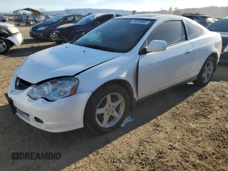 2003 Acura RSX with VIN JH4DC53833C004651, listed as a Copart auction lot 46553565 with 141,254 mi miles and Salvage Title. Bid and sale history available at carsss.com. Image 1.