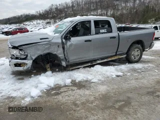2024 Ram 2500 Tradesman with VIN 3C6UR5CL7RG293289, listed as a Copart auction lot 88736295 with 6,594 mi miles and Salvage title. Bid and sale history available at DreamBid. Image 1.