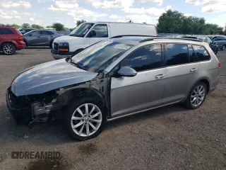 2018 Volkswagen Golf SportWagen S with VIN 3VW117AU9JM765800, listed as a Copart auction lot 42241875 with 136,390 mi miles and Salvage Title. Bid and sale history available at carsss.com. Image 1.