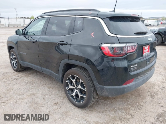 2025 Jeep Compass Limited with VIN 3C4NJDCN3ST541115, listed as a IAAI auction lot 42125338 with 2,065 mi miles and . Bid and sale history available at DreamBid. Image 3.
