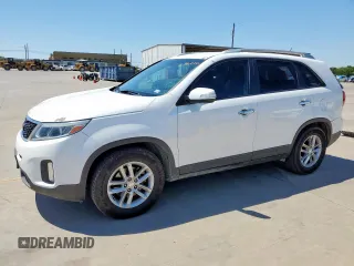 2014 Kia Sorento LX with VIN 5XYKT4A66EG499575, listed as a Copart auction lot 53900745 with 123,487 mi miles and Salvage Title. Bid and sale history available at DreamBid. Image 1.