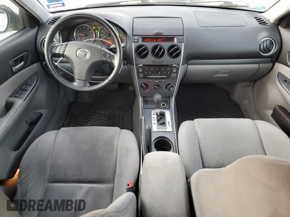 2007 Mazda 6 i Sport VE with VIN 1YVHP84C775M25806, listed as a Copart auction lot 83597804 with 171,666 mi miles and Salvage Title. Bid and sale history available at DreamBid. Image 8.